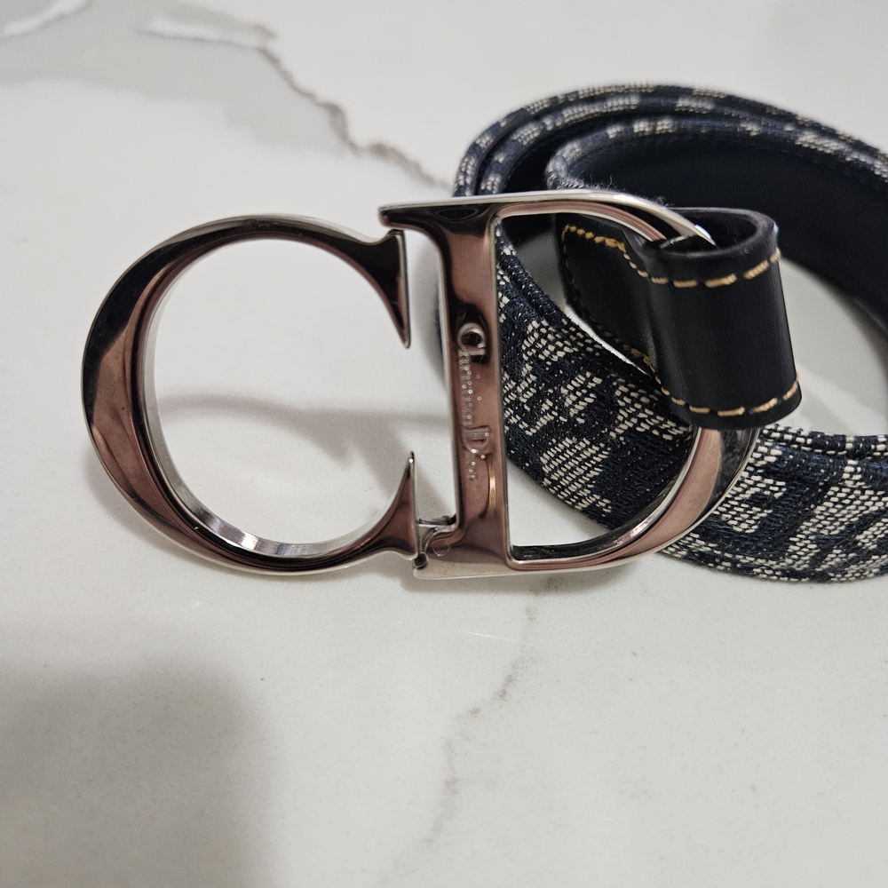 Dior Black and Silver Women's Belt - Picture 2 of 8